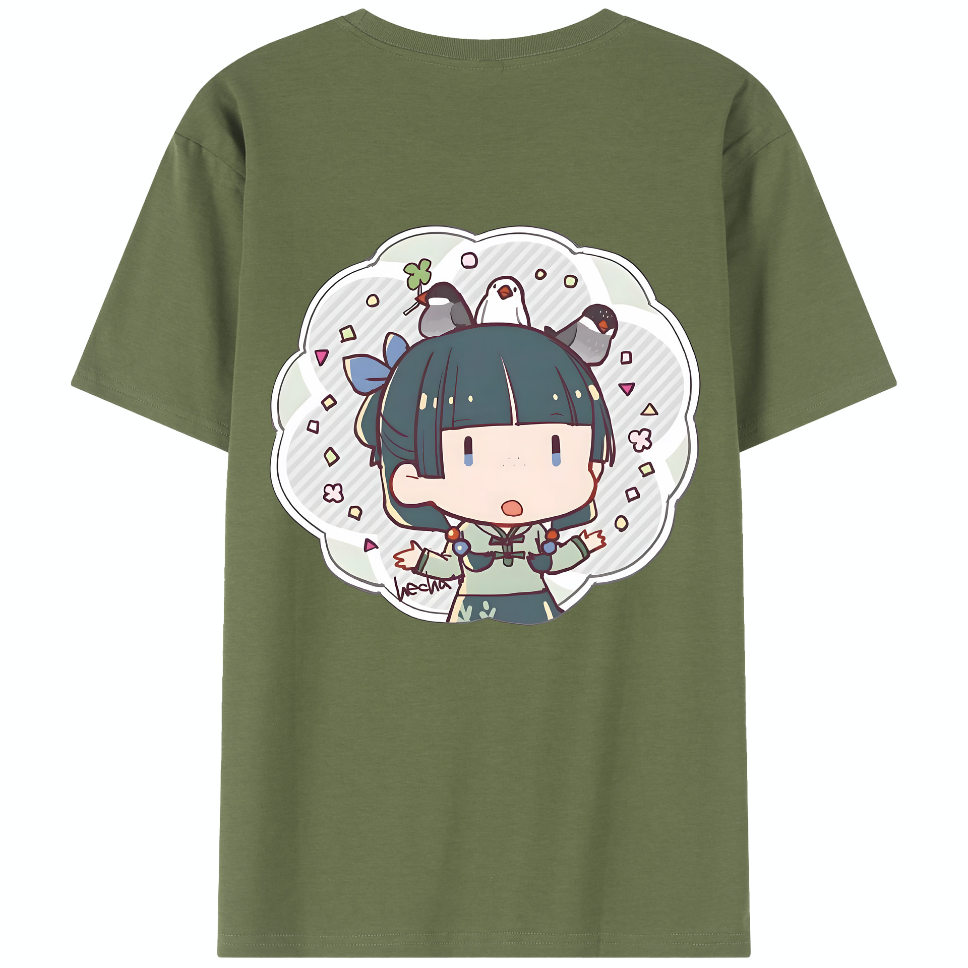 （画像用） 薬屋のひとりごと The Apothecary Diaries 綿100％半袖Tシャツ（背面プリント）